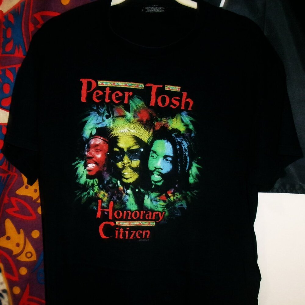 peter tosh honorary citizen vintage xl official tee - reggae rasta roots rock